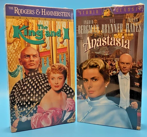 Yul Brynner VHS Bundle – The King and I & Anastasia – Factory Sealed Classics