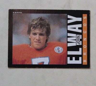 1985 Topps Football # 238 John Elway, Broncos  =   HoF