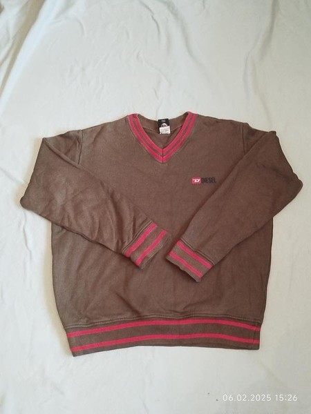 Men Diesel Sweater Khaki Fleece 42 / XL / 50