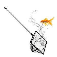 Fish Net for Fish Tank, Fine Mesh Aqurium Net with 9-24 Inch Stainless 6 inch