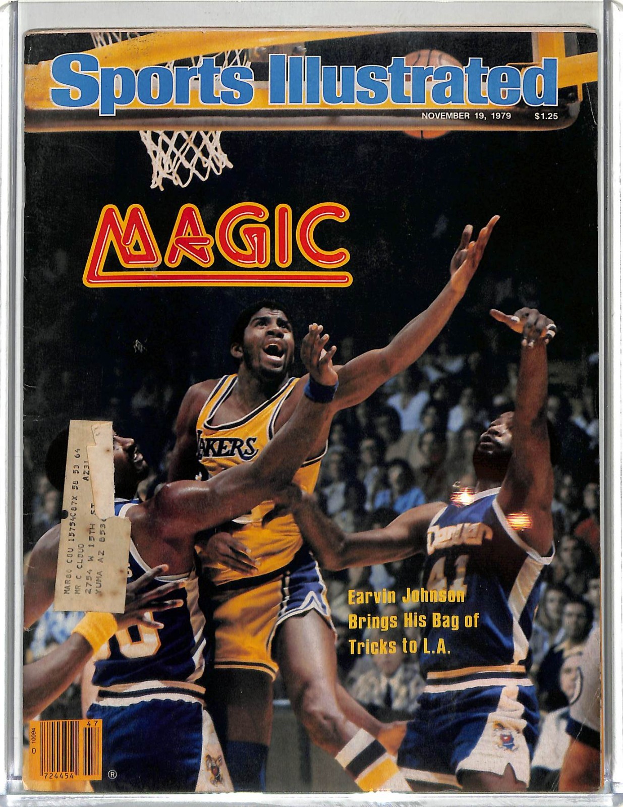 Magic Johnson Sports Illustrated November 19, 1979 -  1st Pro Cover