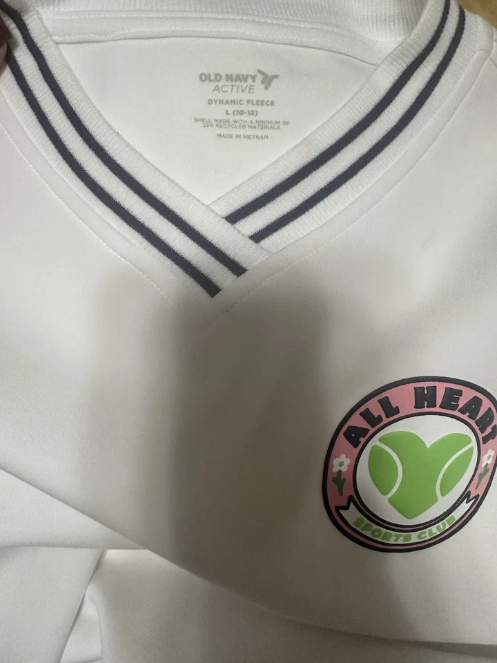 Suéter Deportivo Antiguo Azul Marino Niña Talla 10/12 Blanco Manga Larga Foto 2 de 2