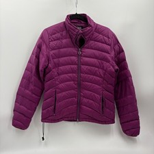 Outback Trading Company Purple Puffer Jacket Full Zip Quilted Women's Medium