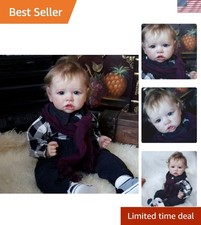 Delightful Weighted Reborn Baby Boy Doll - 20 Inch with Realistic Features