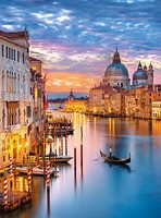 Puzzle (1000 T.) Venedig Bei Nacht - Fluoreszierend (Clementoni) Neu/Ovp