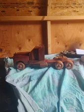 Vintage Wooden Handcrafted Truck Toy