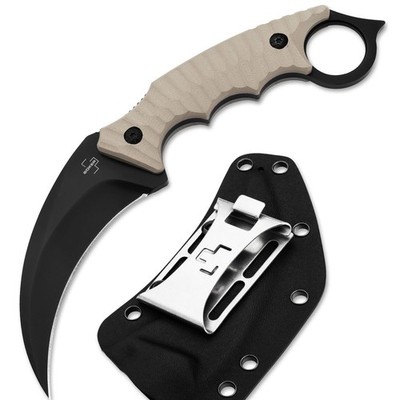 BÖKER PLUS Spike Karambit Full Tang Messer Taktisch EDC 440A G10 Kydex 02BP0010