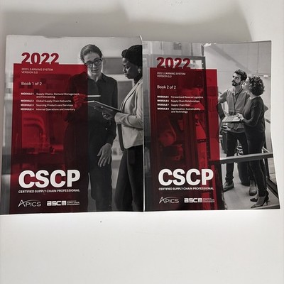2022 APICS CSCP Books (1 &2) L New