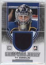 2013 ITG Between the Pipes Game-Used Silver Jersey /180 Ty Conklin #GUM-52 2a8
