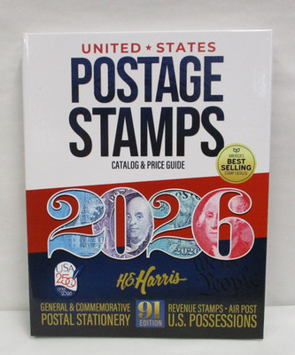 2026 Harris United States Postage Stamps Catalog & Price Guide 91st Edition