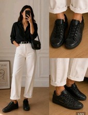golden goose  Pure Star black sneakers