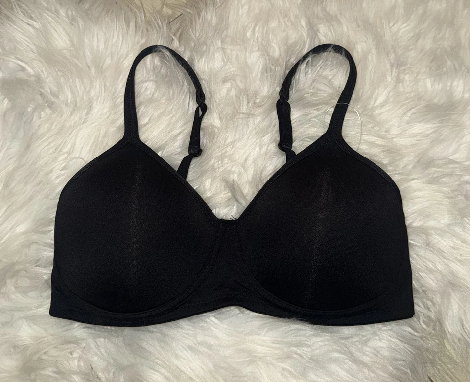 Sujetador Amoena 0675 Lara SB Post Cirugía Mastectomía Forrado WF Mujer 32B Negro Nuevo Foto 2 de 4