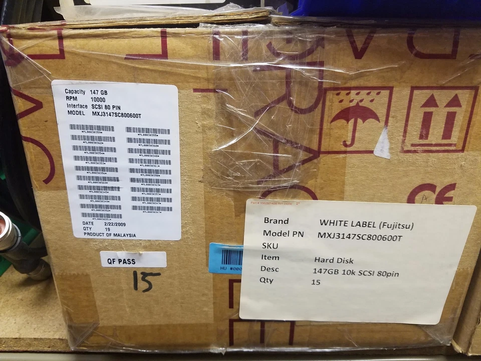 Fujitsu Worldisk 146GB 147GB SCSI U320 SCA 80Pin 10K MXJ3147SC800600X Hard Drive - Image 2 of 3