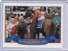 1993 HORSE RACE STAR CARDS KENTUCKY DERBY IDBLUE #118H THE WINNERS CIRCLE
