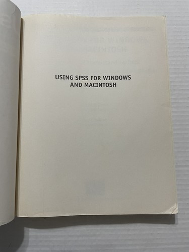 Using SPSS For Windows And Macintosh Analyzing And Understanding Data Book - 第 4/9 張圖片