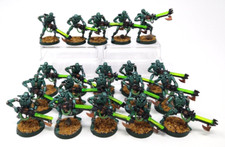 Warhammer 40k: Necron - Warriors x20 Green PLASTIC PAINTED GAMES WORKSHOP