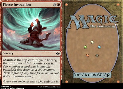 Magic the Gathering -MTG-Foil Fierce Invocation | eBay