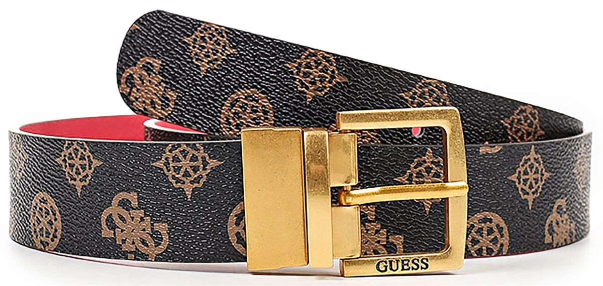 Guess Atene Reversible Womens Belt With 4G Logo In Brown eBay
