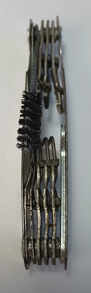 Vintage Kastar Spark Plug Gap Adjustment Feeler Gauge Tool Pocket 8 Wire Brush - Image 4 of 4