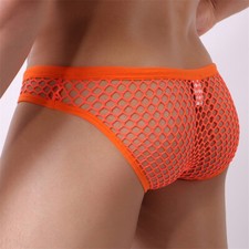 Uomo Mesh Lettera Bikini Sexy Trasparente Costumi Da Bagno Intimo Costume Da ☆
