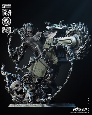 Ghostrider Danny Ketch resin scale model kit unpainted 3d print