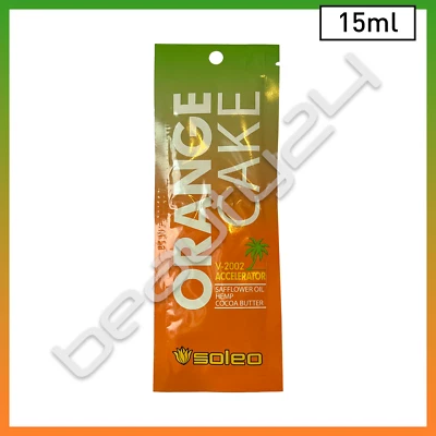 ECHOSLINE 15ml Soleo ORANGE CAKE V-2002 Sunbed Tanning Lotion Cream Accelerator Bronzer