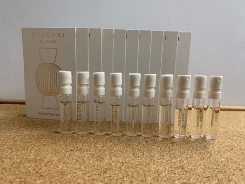 BVLGARI Allegra Magnifying Rose EDP 1.5ml / 0.05 oz Spray Vial x 10 PCS *NEW - Picture 1 of 1