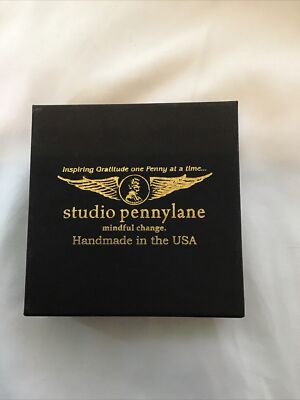 Studio Petty Lane Gold Tone Grateful Penny Necklace NWT