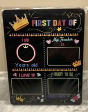 First Day of School Board, My First and Last Day of School Sign Chalkboard, Kids