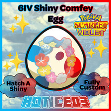 COMFEY ✨ SHINY 6IV EGG ✨ Pokemon SCARLET and VIOLET - Hatches lv 1 with your OT