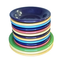 Fiesta 14 Bowl Set Fruit Dessert 5.25" & 6.5" Stacking Colorful Fiestaware Lot