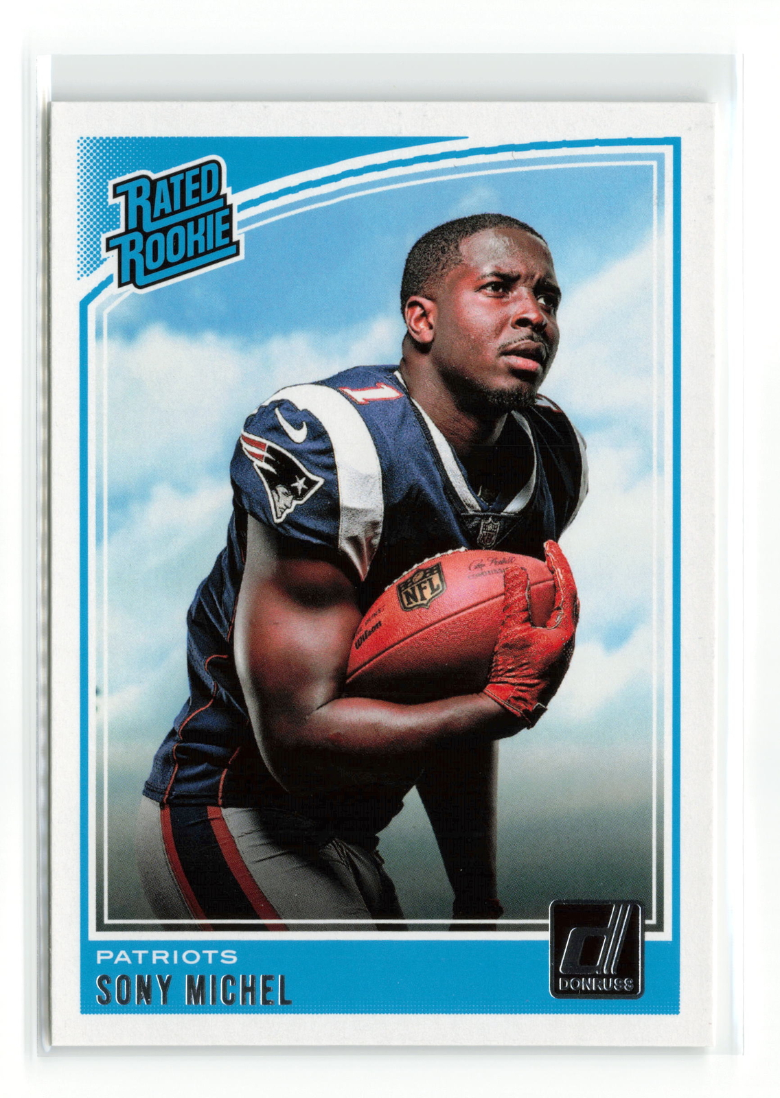 SONY MICHEL #310 2018 PANINI DONRUSS PATRIOTS ROOKIE RC