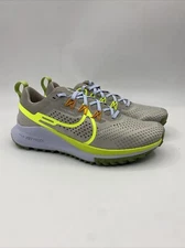 Nike React Pegasus Trail 4 Grey Yellow Blue Hiking  DJ6158-002 Men’s Sizes 7-13