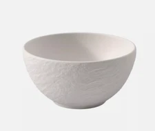 VILLEROY & BOCH MANUFACTURE ROCK BLANC WHITE PORCELAIN 5 1/2" RICE BOWL GERMANY