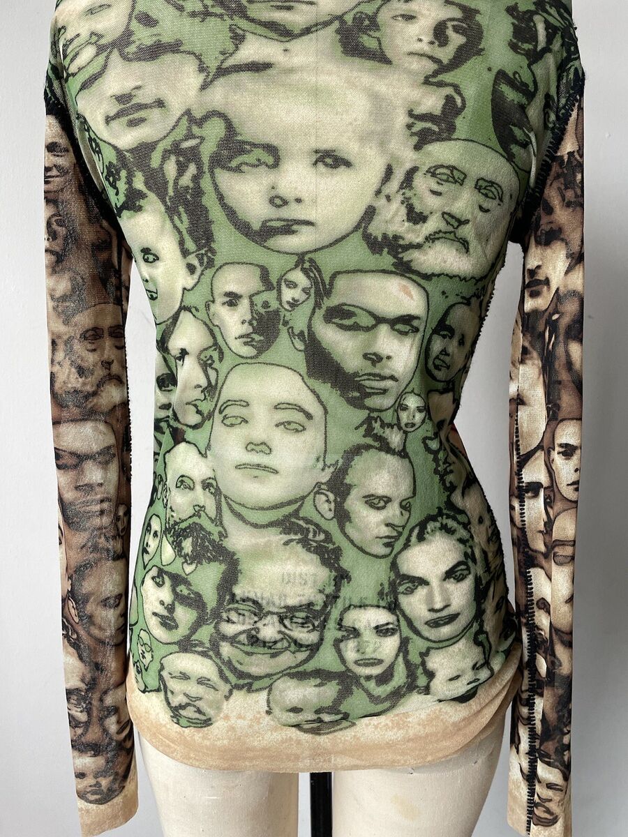 Vintage Jean Paul Gaultier Maille Femme Mesh Faces Vintage Jean Paul Gaultier Maille Femme Mesh Faces