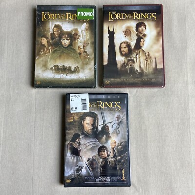 The Lord of the Rings: Complete Trilogy 1-3 (DVD 3-Case WS Set NEW) LOTR Tolkien