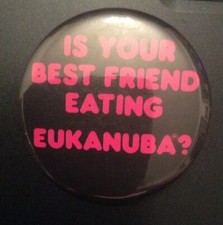 Eukanuba dog food promotional tin pin BADGE