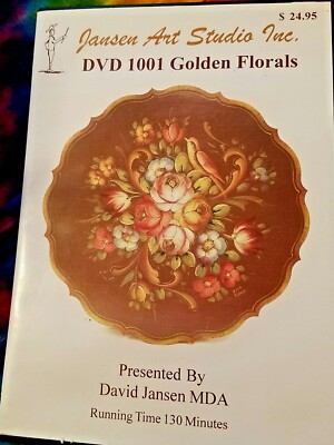 Jansen Art Studio Inc DVD  1001 Golden Florals - David Jansen MDA