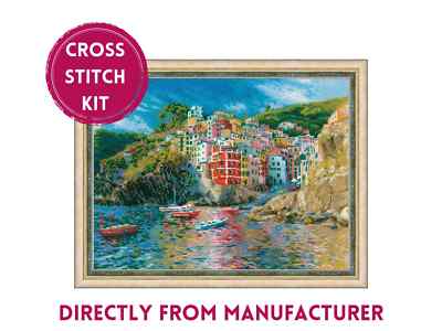 RIOLIS Counted Cross Stitch Kit 1747 Liguria- Italian Summer Landscape