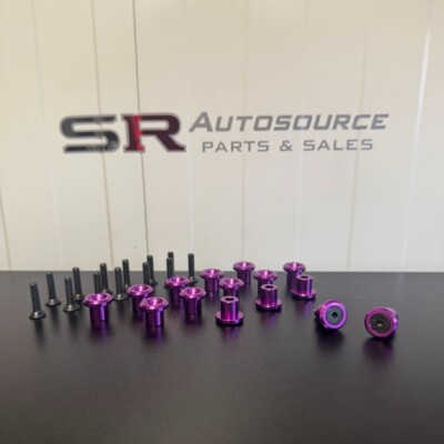 SR Autosource Rocker Cover Dress Kit – Purple/Black For SR20DET VVT (S14/S15)