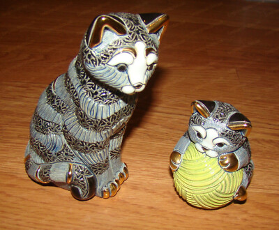 Rinconada De Rosa - #F193, 393 GRAY TABBY CAT, KITTEN PLAYING with YARN ...