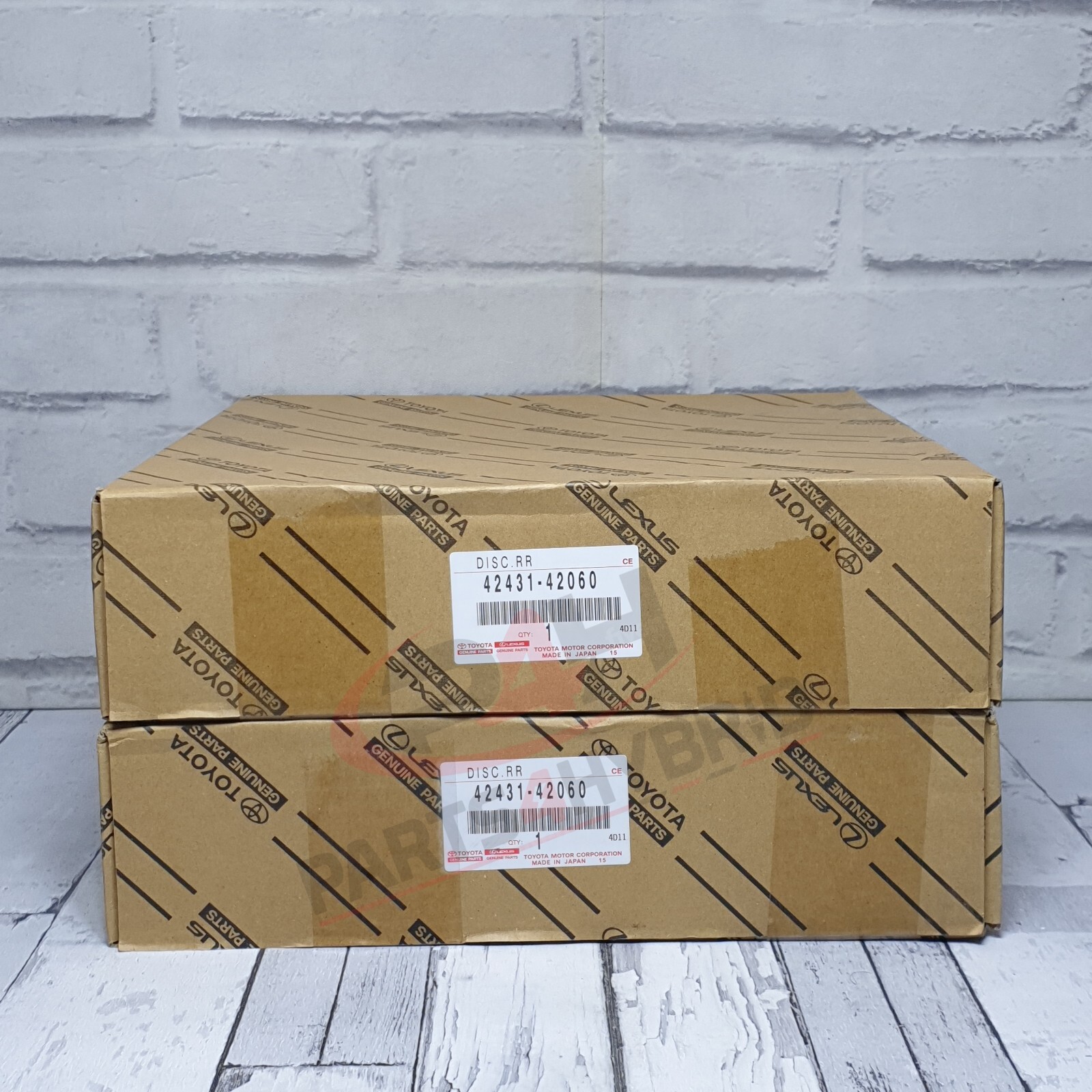 Genuine Toyota Rav4 Rear Brake Discs Ala49 2008 To 2019 Oem 42431-42060 Ala30