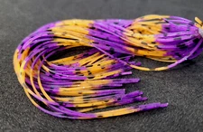 RUBBER SILICONE LEGS - Fly Tying Materials - PUMPKIN/ PURPLE - Sili Legs - NEW!