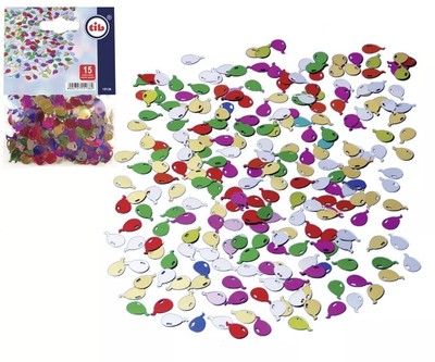 10x Deko-Konfetti Geburstag Kindergeburstag Tischdeko 15 g bunt Ballons