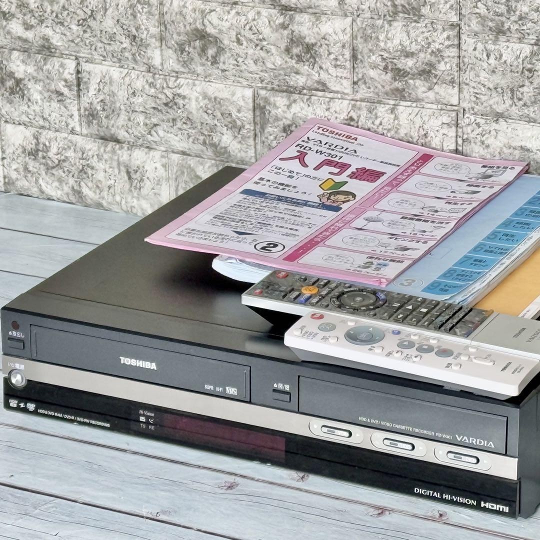 TOSHIBA VTR一体型HDD&DVDビデオレコーダーRD-W301 TOSHIBA RD-W301 東芝VTR一体型HDD&DVDレコーダー ビデオ Amazon