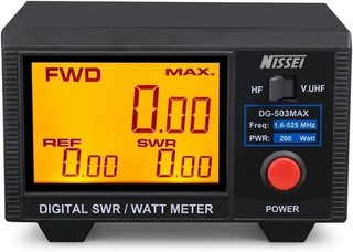 Nissei DG 503 MAX Digitales SWR und Leistungsmessgerät