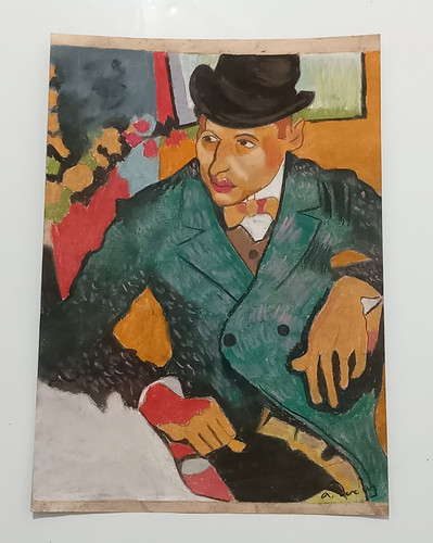 ANDRE DERAIN Drawing on paper (Handmade) signed and stamped mixed media.