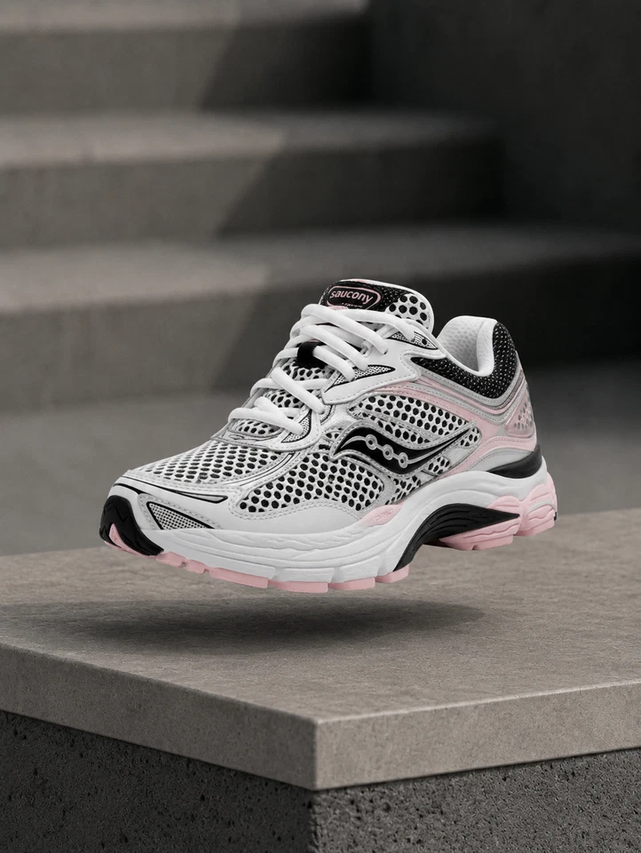 Saucony Omni Grid 9 Rose Argenté - Photo 4/4