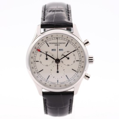 40mm Frederique Constant FC-296X5TB4 Classics Triple Calendar Quartz Wristwatch