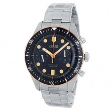 Oris Divers Sixty-Five Chronograph Stainless Steel Black Watch 01 771 7744 4354